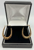 375 yellow gold earrings 1.7g boxed * tested in shop *