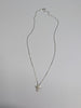 14ct White Gold Diamond Cross & Necklace