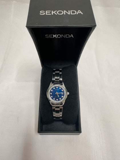 Sekonda Catherine Midnight Star Women's Silver Tone Bracelet Watch