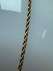 9ct Gold Dainty Belcher Chain  **25 Inches** **Hallmarked**