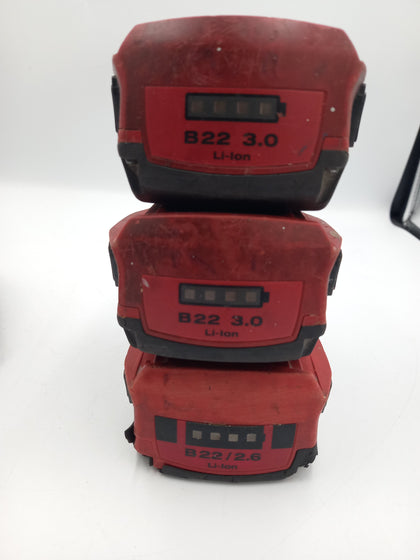 Hilti C4/36-350 Li-ion Fast Charger, 2 x 3.0AH Batteries, 1 x 2.6AH Battery