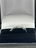 18ct white gold stone ring 1.43g size L with box