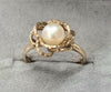 9ct gold ring with Pearl Size M