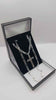 925 Sterling Silver 3In1 Figaro Chain Necklace W/ Cross Pendant - 24" Long - 28.02 Grams *BRAND NEW*