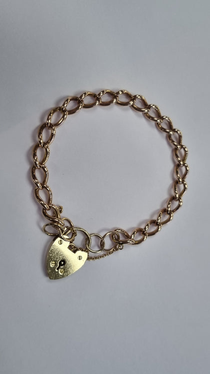 9ct albert gate bracelet
