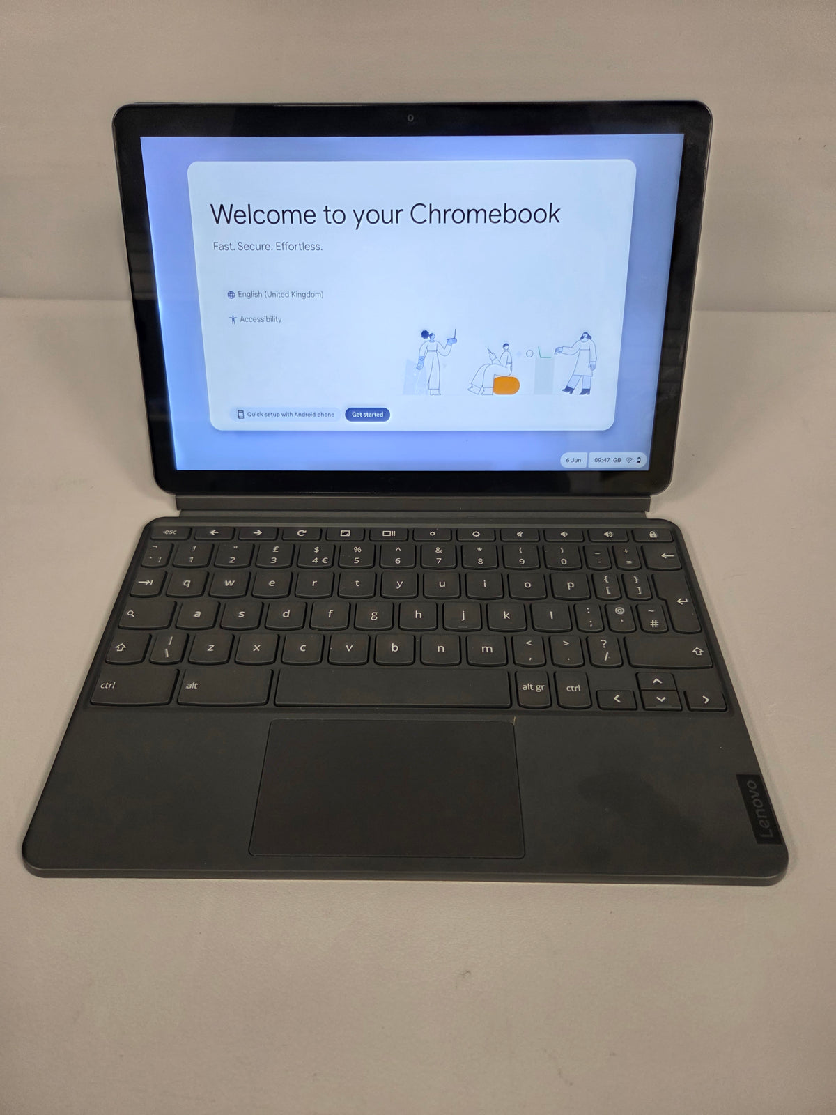 Lenovo Ct-x636f Ideapad Duet Chromebook Wi-fi Ice Blue + Iron Grey