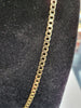 9ct Yellow Gold Curb Chain - 20.5" - 12.54g - Hallmarked