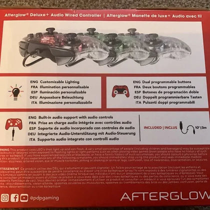 Nintendo Switch Controller Afterglow Deluxe + Audio Wired Controller