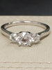 Blossom 1 Carat Lab Grown Diamond Trilogy Ring- Size Q