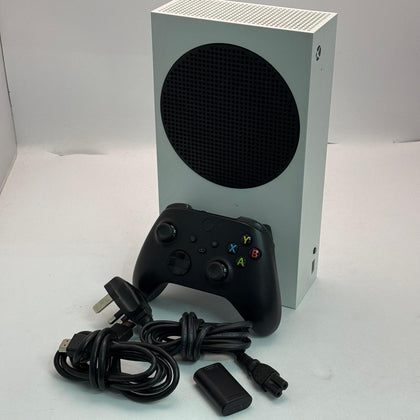Xbox Series S Console, 512GB, White with Official Black Series Controller.