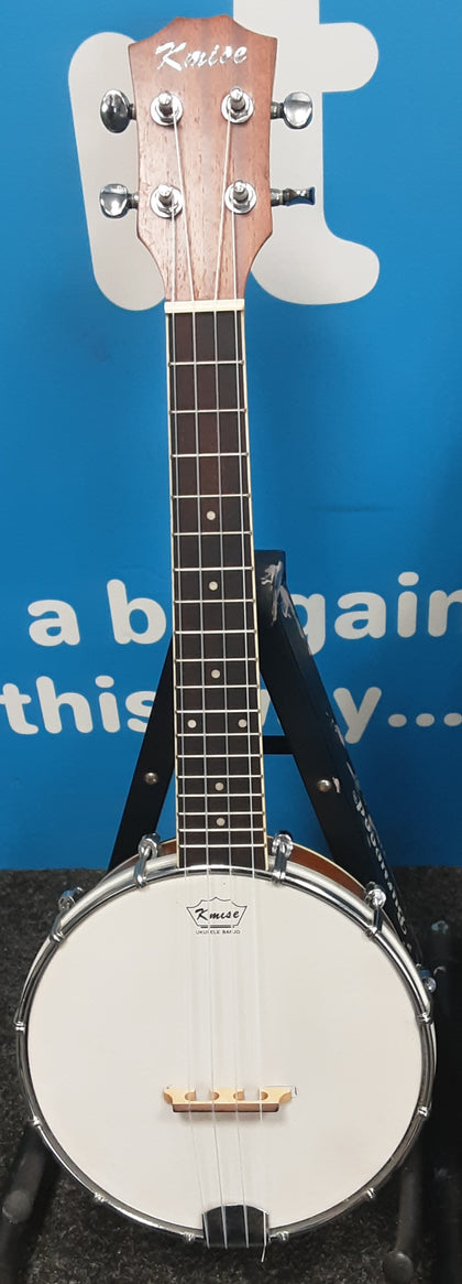 Kmise ukulele banjo with soft case