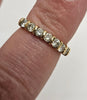 18ct Yellow Gold Diamond Half Eternity Ring - J