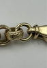 9K 375 HALLMARKED YELLOW GOLD, ENGRAVED BELCHER BRACELET, 9” 34.4G