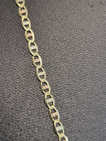 9ct Yellow Gold Mariner Anchor Link Chain - 20