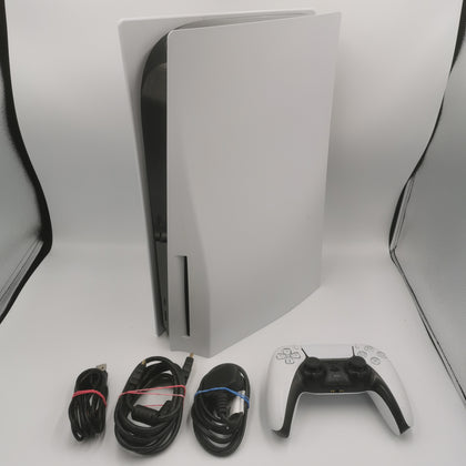Sony Playstation 5 Console, 825GB, White, Unboxed with Official Sony Controller