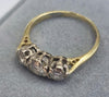 18ct Yellow Gold Diamond Ring Size "L"