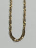 9ct gold twirl link  necklace