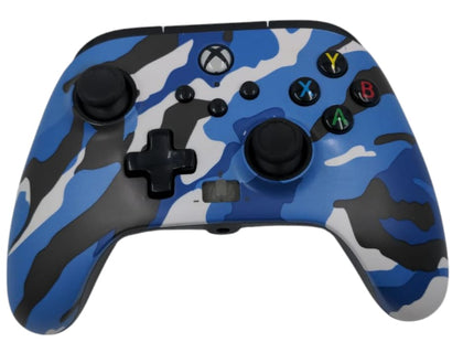 PowerA XBox One Control Pad, Wired, Blue Camo Effect
