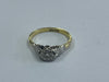 18ct Gold and Platinum Diamond Ring