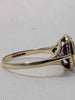9ct Yellow Gold Ladies Ring With Purple Stone - Size L - 1.71 Grams