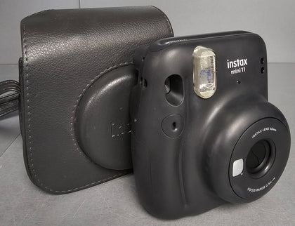 instax mini 11 Instant Camera Charcoal Gray, Built in Flash and Selfie Lens, Film Sold Separately