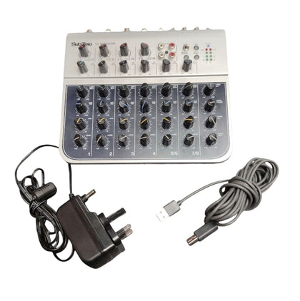 SubZero SZ-MIX08USB 8-Channel USB Mixer/Interface**Unboxed**