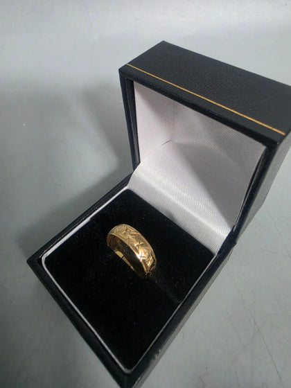 9ct Gold Ring 375 2.7G Size M