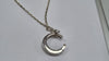 SILVER NECKLACE 27" WITH MOON PENDANT LEYLAND