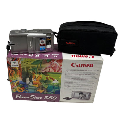 Canon PowerShot S60 5 0MP Digital Camera Silver