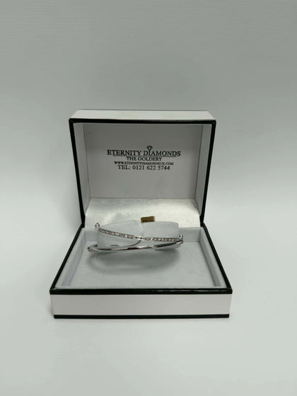 14ct White Gold Bangle, 15.6g