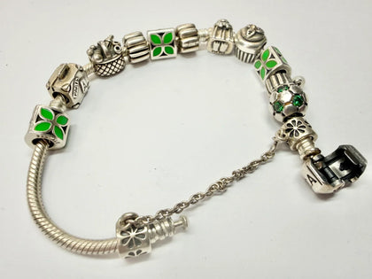 Pandora Snake Bracelet with 11 charms