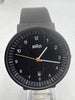 braun classic watch black strap and face