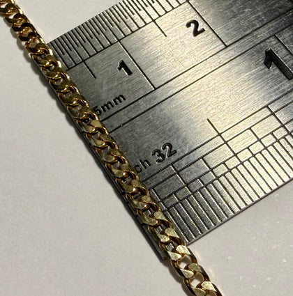 14CT Gold Curb Chain 18”