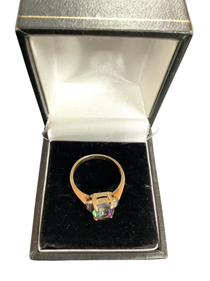 9ct Mystic Topaz ring