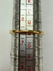 18CT GOLD DIAMOND & BLACK STONE RING SIZE M 1/2
