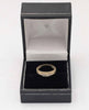 9CT 375 Yellow Gold Ring, Size:H, Fully Hallmarked, Boxed