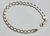 9ct Gold  Curb Bracelet 7.5"