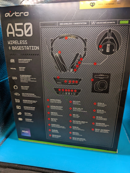 Logitech G Astro A50 Lightspeed Wireless Gaming Headset & Base Station - Black