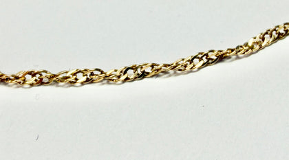 18ct yellow gold twist chain 20