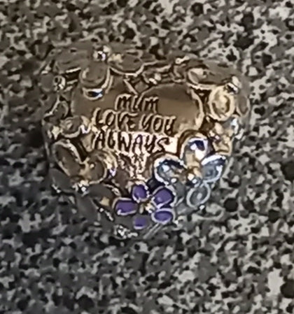 Pandora Mum Daisy Heart Charm