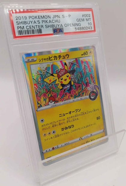 PSA 10 shibuya's pikacgu 002/2-p 2019 Pokemon jp pm center shibuya opening promo