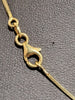 18ct Yellow Gold Narrow Snake Chain - 16" - 4.66G