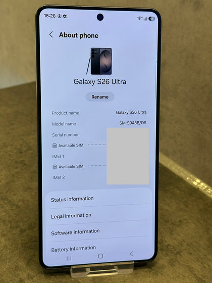 Samsung Galaxy S26 Ultra 512GB SM-S948B/DS  BH 100% Cycle 0