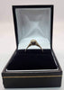9ct Yellow Gold Ring With Clear Stone - Size L