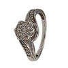 9ct White Gold ring 3.8 gram size S (20) 0.50 carats diamond, Hallmarked