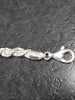 925 SILVER HALLMARKED STERLING, ROPE BRACELETS WITH LOBSTER LOCK, 8" 23.2G, BRAND NEW