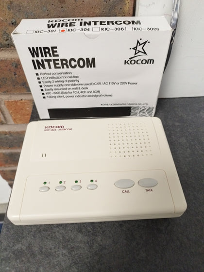 Kocom Wired Intercom Master Unit / Station Kic-304 4ch Led Control.