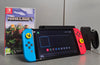 Switch Console, 64GB OLED + Neon Red/Blue Joy-Con, Unboxed + Minecraft