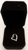 9ct white gold heart pendant