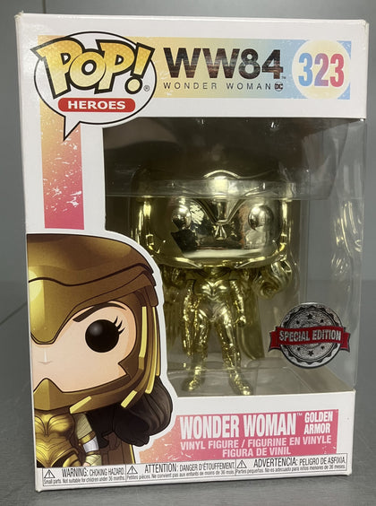 ** Collection Only ** Funko Pop! Wonder Woman 1984: Wonder Woman Golden Armor.